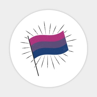 Retro Bi Pride Flag Magnet
